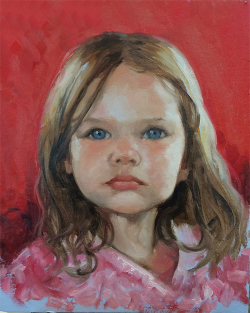 Demo portrait of a little girl