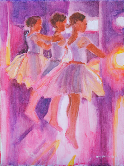 Pink Leap Painting Pink Leap Painting