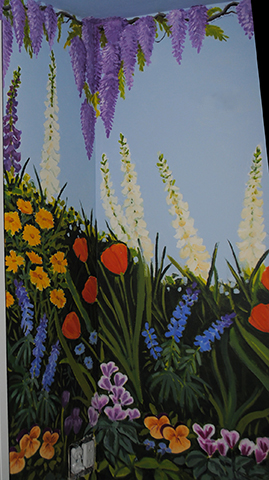 Spring Flowered Powder Room11 Spring Flowered Powder Room