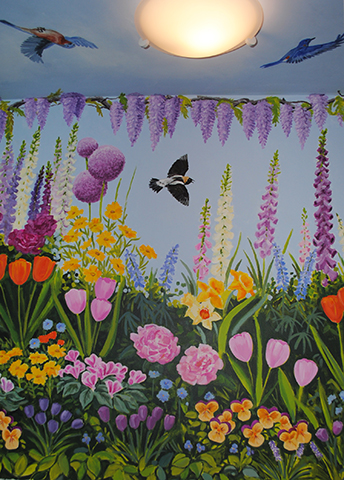 Spring Flowered Powder Room20 Spring Flowered Powder Room